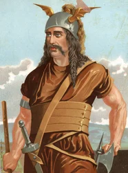Portrait de Spartacus. Chef des esclaves révoltés contre Rome (mort en 71 av. J.-C.). D