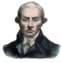Portrait de Stanislas Marie Maillard (1763-1794), huissier et personnage emblématique de la Révolution française - Gravure dans « Histoire des Girondins » par Alphonse de Lamartine (1790-1869) 1865-1866 - Collection privée