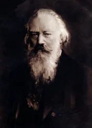 Portrait du compositeur anglais Johannes Brahms (1833-1897)