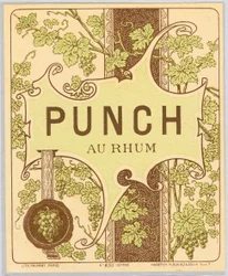 Publicité pour le punch au rhum (fin du 19e siècle)