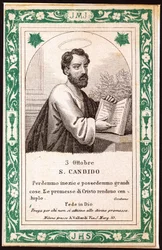 Sainte Candide. Image pieuse