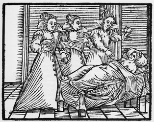 Somnic malefice - « Compendium Maleficarum », traite des sorcières, de leurs maléfices et de leurs sortilèges par Francesco Maria Guazzo ou Guaccio ou Guaccius (15?? -16??) 1608 Collection privée