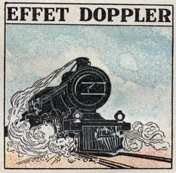Énergie sonore : effet Doppler mis en évidence en 1842 par Christian Andreas Doppler (1803-1853). Le sifflet d