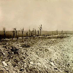 Plaque de verre stéréoscopique sur la Première Guerre mondiale