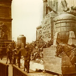 Plaque de verre stéréoscopique sur la Première Guerre mondiale