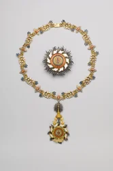 Thaïlande - Ordre de la Maison Royale de Chakri : plaque, collier et pendentif - début du 20e siècle