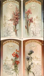 Les Quatre Dons : Conseil, Intelligence, Sagesse et Saint-Esprit (Image pieuse)