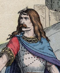 Le chef gaulois Vercingétorix (72-46 av. J.-C.) - gravure