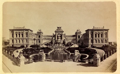 La ville de Marseille et ses environs vers 1885-1890 : Le Palais Longchamp (Musée des Beaux-Arts)