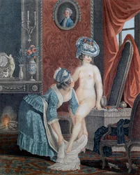 La toilette par Louis Marin Bonnet (1736 - 1793)