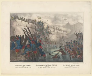 Les troupes turques attaquent le Fort Shefketil (Shekvetili) le 15 novembre