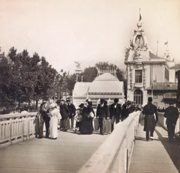 Exposition Universelle de 1900 à Paris : Passerelle des Invalides - Collection privée