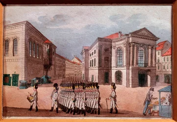 Vue du Théâtre national de Prague à l