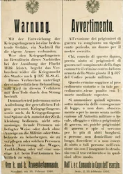Avertissement après l