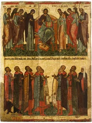 Deesis avec Novgorodiens priant, vers 1467-1471