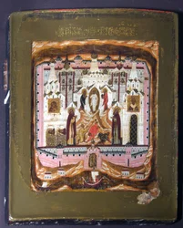 Saints Zosima et Savvatiy de Solovki, début du 17e siècle