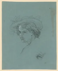 Tête de jeune homme au chapeau