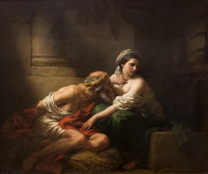 Charité romaine,1782 (huile sur toile)