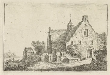 Église de village au bord de l