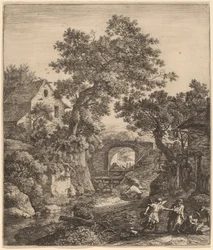 Paysage avec la circoncision du fils de Moïse