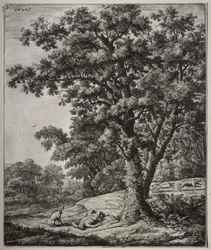 Six grands paysages verticaux avec des scènes des Métamorphoses d