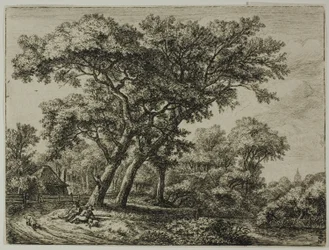 Deux chasseurs au repos