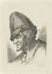 Homme avec un chapeau haut
