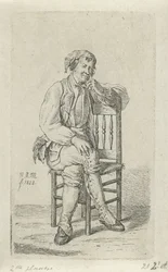 Homme sur une chaise