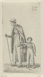 Mère avec enfant dans les bras, 12 petites études (titre de la série)