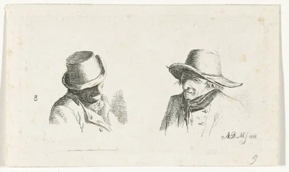 Deux hommes avec des chapeaux