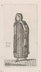 Femme avec manteau