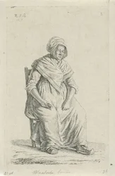 Paysanne assise de Wallonie