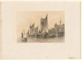 Voiliers sur la rivière