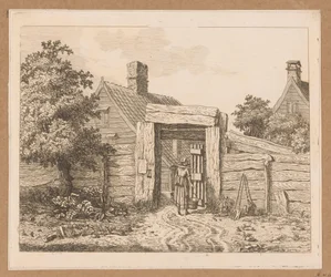 Laitière à la porte d
