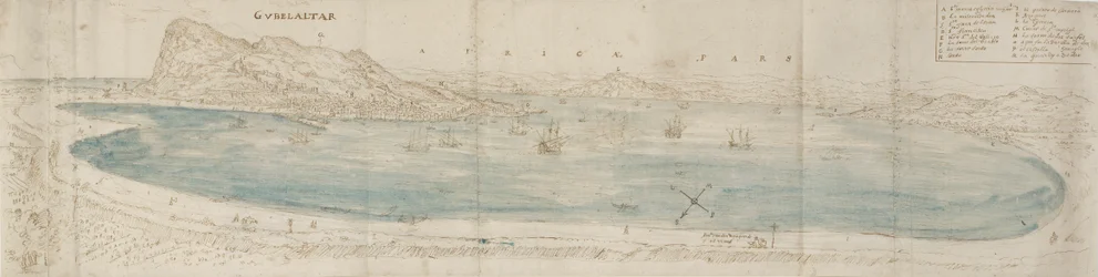 Vue panoramique sur la baie de Gibraltar