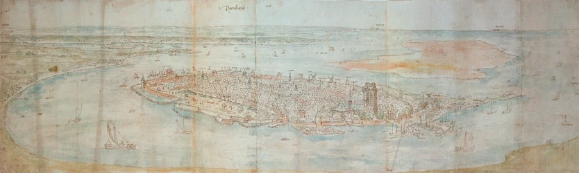 Vue panoramique de Dordrecht, vue d