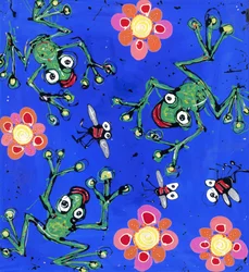 Papier peint grenouille, 2008
