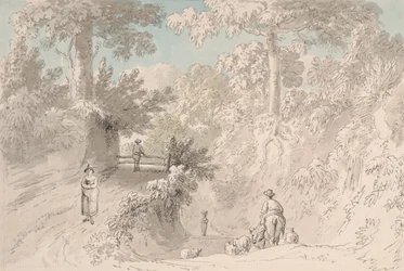 Conduite des moutons au marché