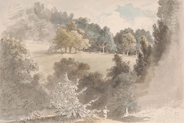 Paysage avec arbres
