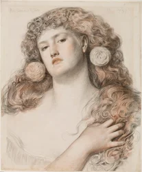 Rose rouge et blanche, 1867