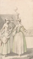 Groupe de trois dames