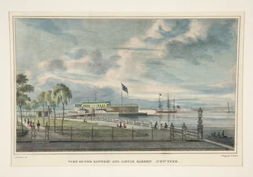 Vue de la Battery et du jardin du château