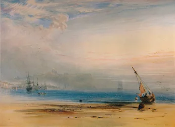Scarborough depuis la baie, 1850