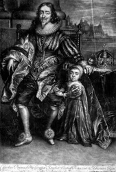 Charles Ier (1600-49) avec un fils