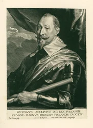 Gustav Adolf, roi de Suède (gravure)