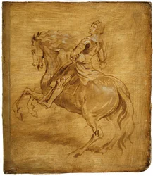 Un homme à cheval, vers 1630