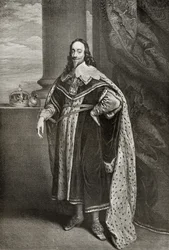 Charles Ier, gravé par Sir Robert Stange, de 