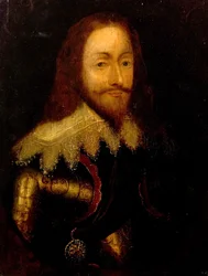 Charles Ier, en armure portant l