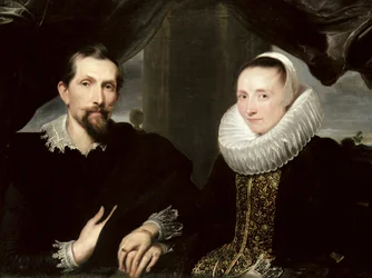 Double portrait du peintre Frans Snyders (1579-1657) et de sa femme Margaretha de Vos