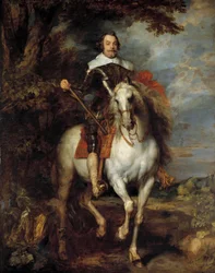 Portrait équestre de Don Francisco de Moncada (1586-1635), comte de Ossuna, ambassadeur du roi Philippe IV d